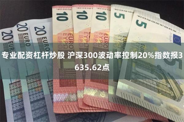 专业配资杠杆炒股 沪深300波动率控制20%指数报3635.62点