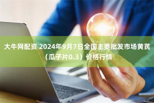 大牛网配资 2024年9月7日全国主要批发市场黄芪（瓜子片0.3）价格行情