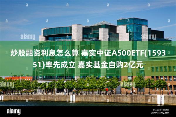 炒股融资利息怎么算 嘉实中证A500ETF(159351)率先成立 嘉实基金自购2亿元