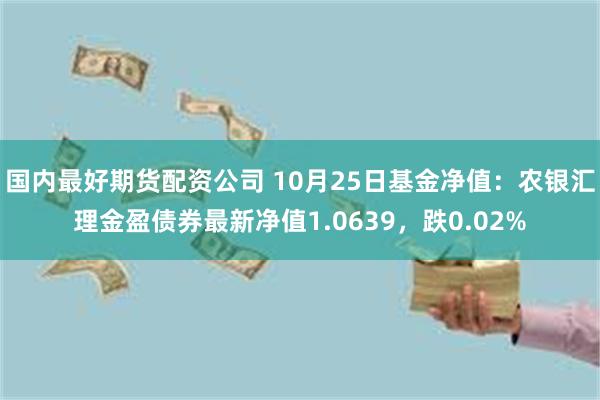 国内最好期货配资公司 10月25日基金净值：农银汇理金盈债券最新净值1.0639，跌0.02%