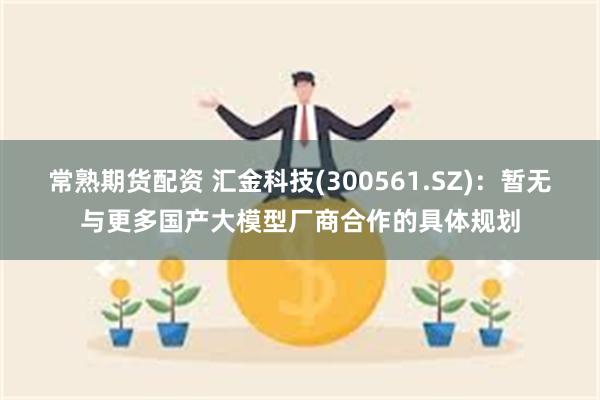 常熟期货配资 汇金科技(300561.SZ)：暂无与更多国产大模型厂商合作的具体规划